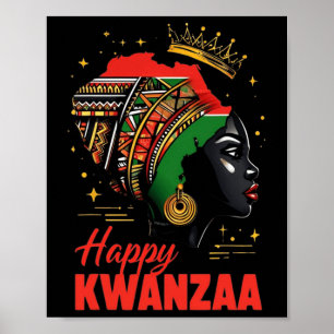 Affiche Joyeux Kwanzaa Sept Principes Des Femmes Kwanzaa 2
