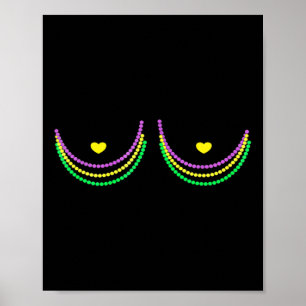 Affiche Joyeux Mardi Gras Funny Mardi