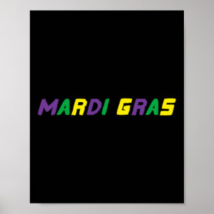 Affiche Joyeux Mardi Gras Louisiane Carnaval New Orlean Me
