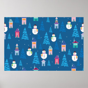 Affiche Joyeux Motif de Noël