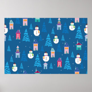 Affiche Joyeux Motif de Noël
