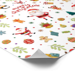 Affiche Joyeux Motif de Noël