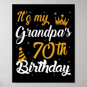 Affiche Joyeux My Grandpas 70e anniversaire 1955 70 ans