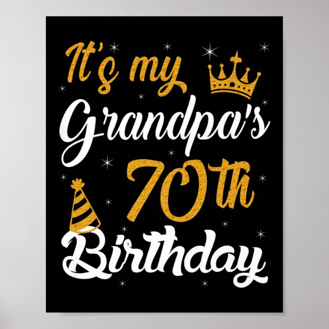 Affiche Joyeux My Grandpas 70e anniversaire 1955 70 ans (Devant)