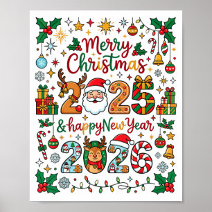 Affiche Joyeux Noël 2025 - Bonne Année 2026 Matchin