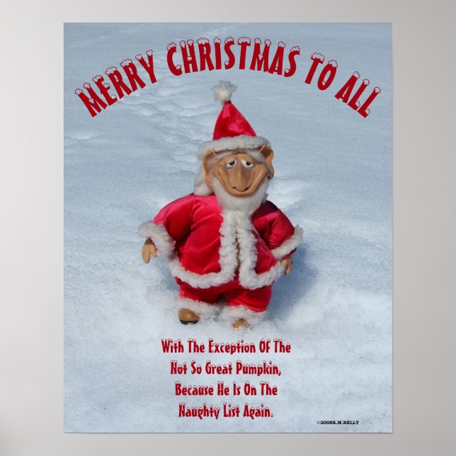 Affiche JOYEUX NOËL À TOUS, À l'exception d'un -  (Devant)