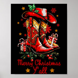 Affiche Joyeux Noël à tous Comment allez-vous Bottes de No