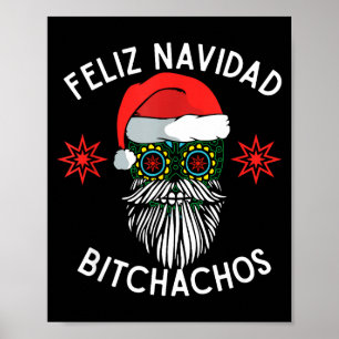 Affiche Joyeux Noël Achos Drôle d'espagnol Joyeux Noël