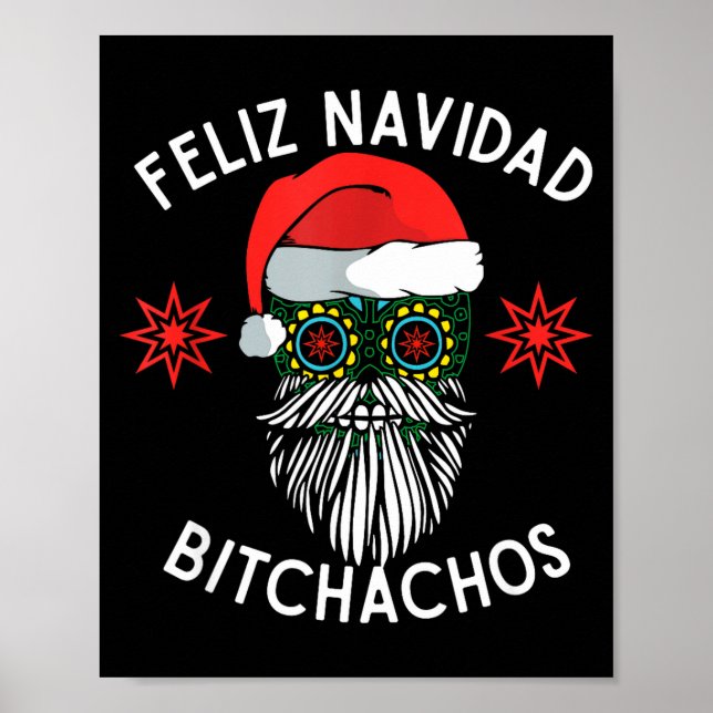 Affiche Joyeux Noël Achos Drôle d'espagnol Joyeux Noël  (Devant)
