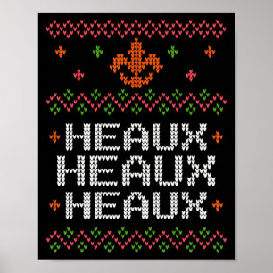 Affiche Joyeux Noël cajun laid Xmas La Nouvelle-Orléans Su