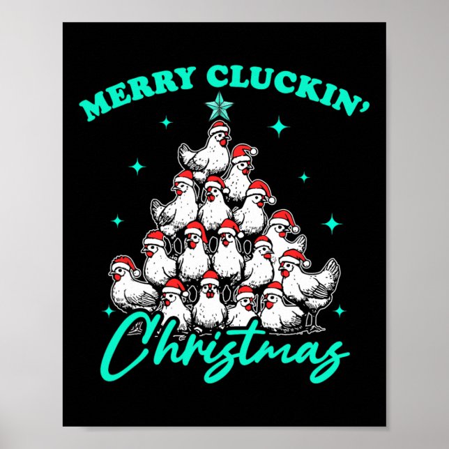 Affiche Joyeux Noël Cluckin (Devant)