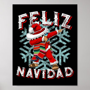 Affiche Joyeux Noël Dabbing Christmas Sombrero