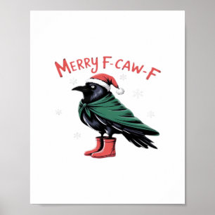 Affiche Joyeux Noël F Caw F Style Classique Vintage