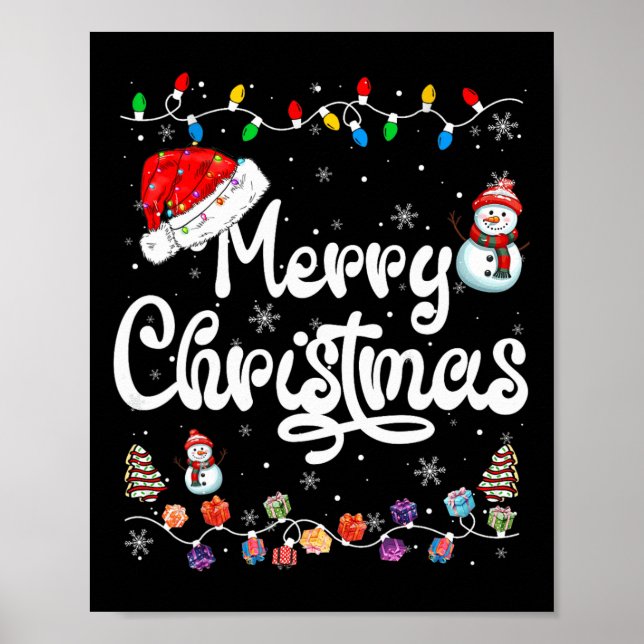 Affiche Joyeux Noël Famille Correspondances Noël Noël Chap (Devant)
