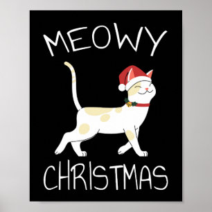 Affiche Joyeux Noël félin - Drôle de Noël 2022