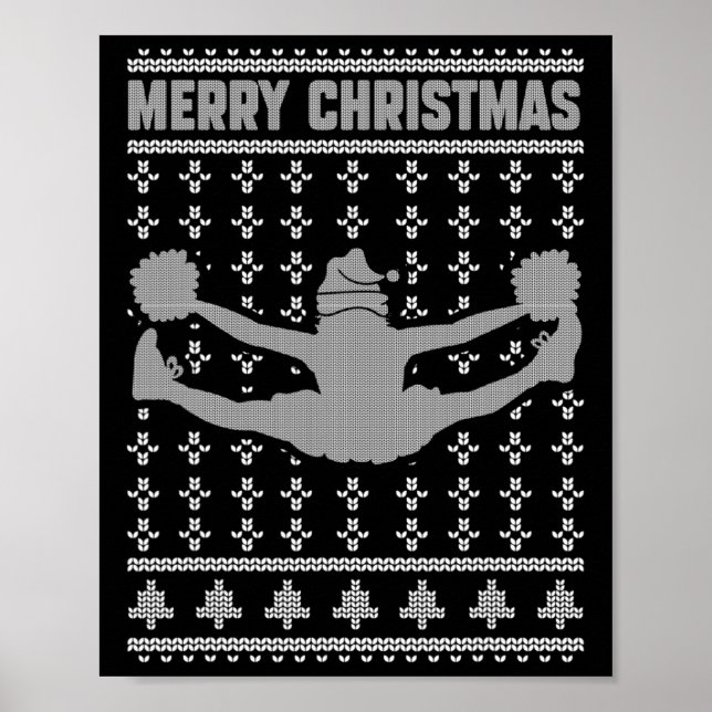 Affiche Joyeux Noël Fille De Cheerleading Amant Ugly Xmas  (Devant)