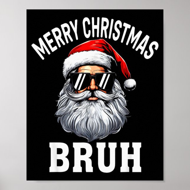Affiche Joyeux Noël Frère Mème Drôle de dicton pour frère (Devant)