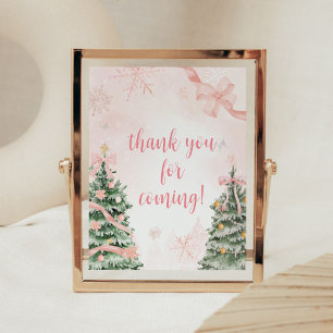 Affiche Joyeux Noël Froid à l'extérieur Merci d'être venu