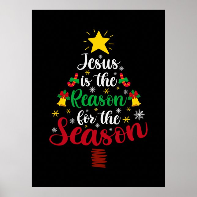 Affiche Joyeux Noël Jésus Est La Raison (Devant)