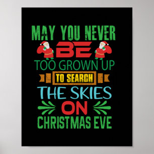 Affiche Joyeux Noël Le Ciel Le Soir De Noël