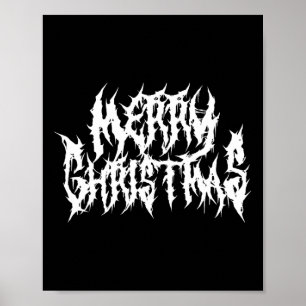 Affiche Joyeux Noël. Métal de la mort