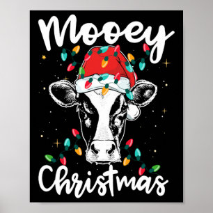 Affiche Joyeux Noël Père Noël Lumières de Noël Amoureux de