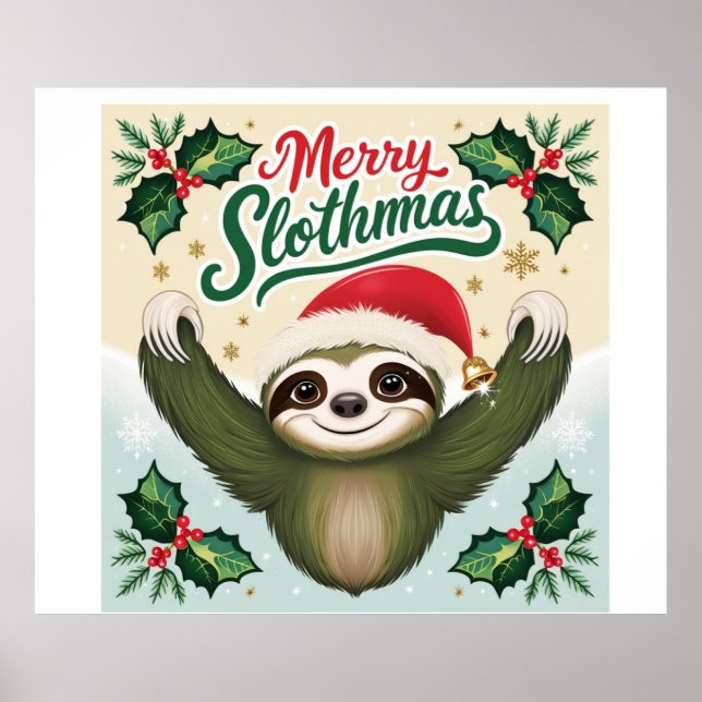 Affiche Joyeux Noël Sloath (Devant)