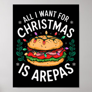 Affiche Joyeux Noël Tout Ce Que Je Veux Pour Noël Arepas M