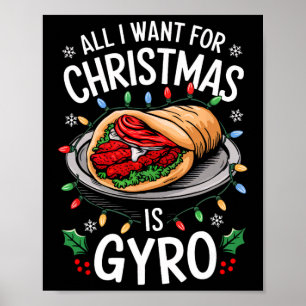Affiche Joyeux Noël Tout Ce Que Je Veux Pour Noël Gyro Hom