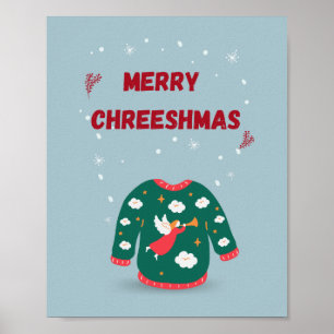 Affiche Joyeux Noël Vilain Sweat Angel