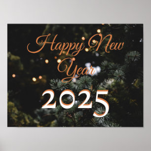 Affiche Joyeux Nouvel An Joyeux Noël Fête 2025
