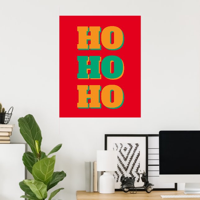 Affiche Joyeux Nouvel An Joyeux Noël Période des Fêtes HoH (Bureau à domicile)