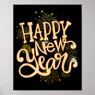 Affiche Joyeux Nouvel An Nouvel An Soirée Femmes Hommes Fa
