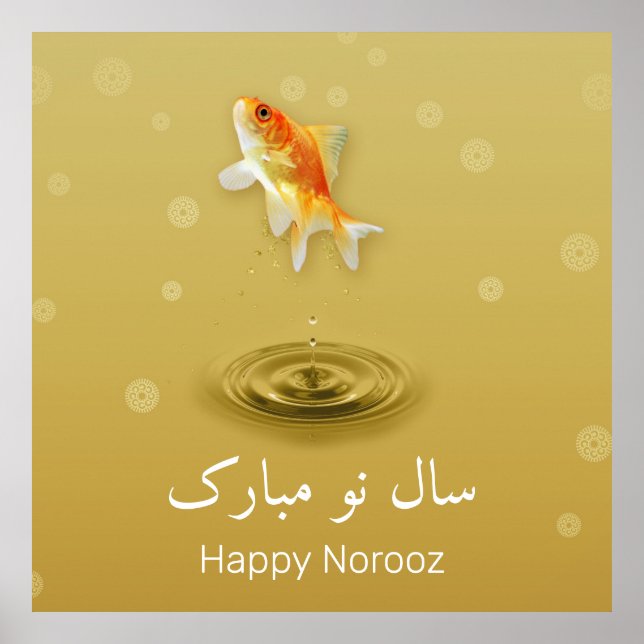 Affiche Joyeux Nouvel An persan Norooz Fish (Devant)