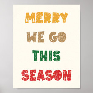 Affiche Joyeux on y va, Joyeux Noël, Noël, Fêtes