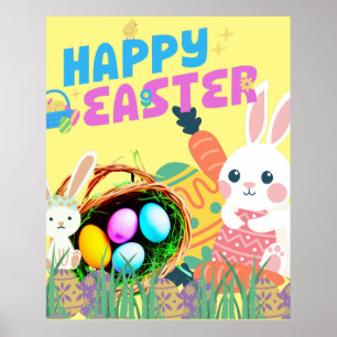 Affiche Joyeux Pâques