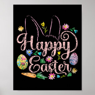 Affiche Joyeux Pâques Dit Oeuf Bunny 5