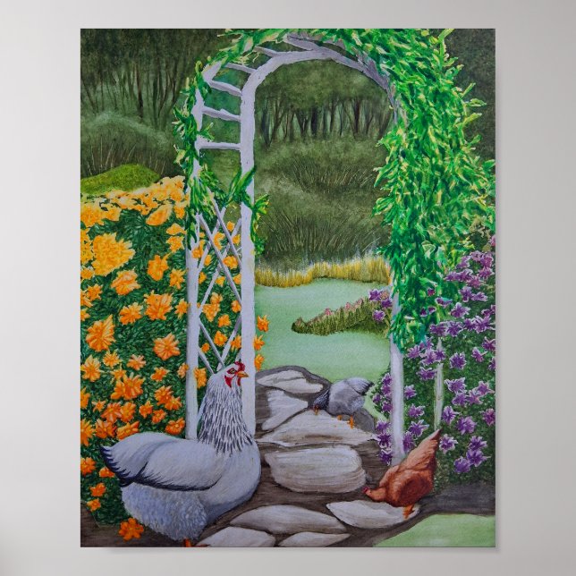 Affiche Joyeux Parc du poulet (Devant)