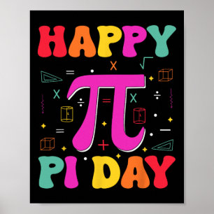 Affiche Joyeux Pi Day Kids Math Enseignants Professeur étu