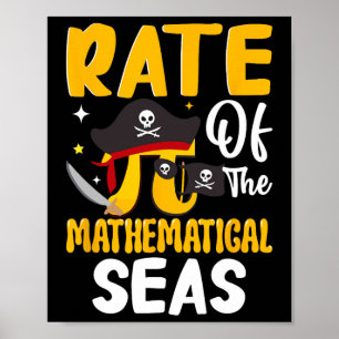 Affiche Joyeux Pi Jour 3.14 Pi - Taux Drôle Des Mathemati