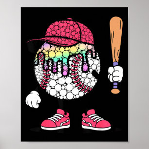 Affiche Joyeux Point Day Points de Polka Baseball Enfants 