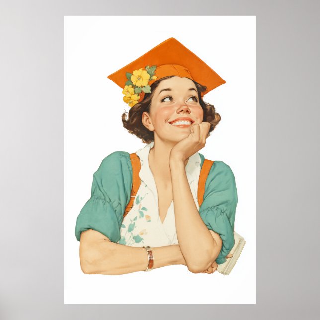 Affiche Joyeux Portrait de la journée de graduation (Devant)