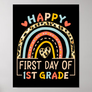Affiche Joyeux premier jour de 1re année aux enfants de re
