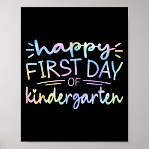 Affiche Joyeux Premier Jour De La maternelle Enseignant Ti