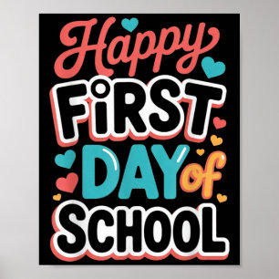 Affiche Joyeux Premier Jour De L'Enseignant Étudiant