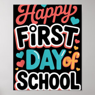 Affiche Joyeux Premier Jour De L'Enseignant Étudiant