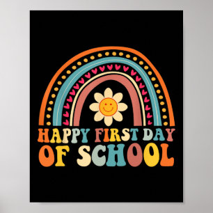 Affiche Joyeux Premier Jour D'École Pour Les Enseignants E