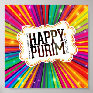 Affiche Joyeux Purim