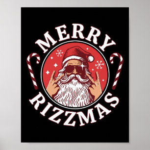 Affiche Joyeux Rizzmas Enfants Ados École Funny Noël Sa