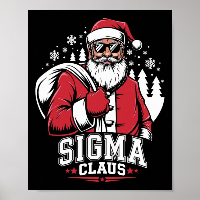 Affiche Joyeux Rizzmas Sigma Claus Funny Santa Claus 1 (Devant)